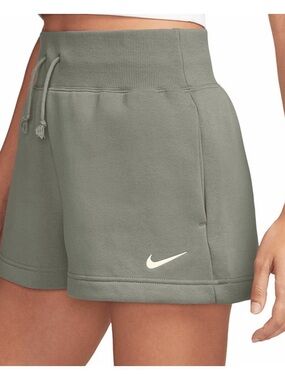Nike Women’s Fleece Olive Green Pull-On Athletic Shorts